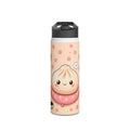 Cute Dumpling Stainless Steel Water Bottle — Kawaii Dim Sum Design