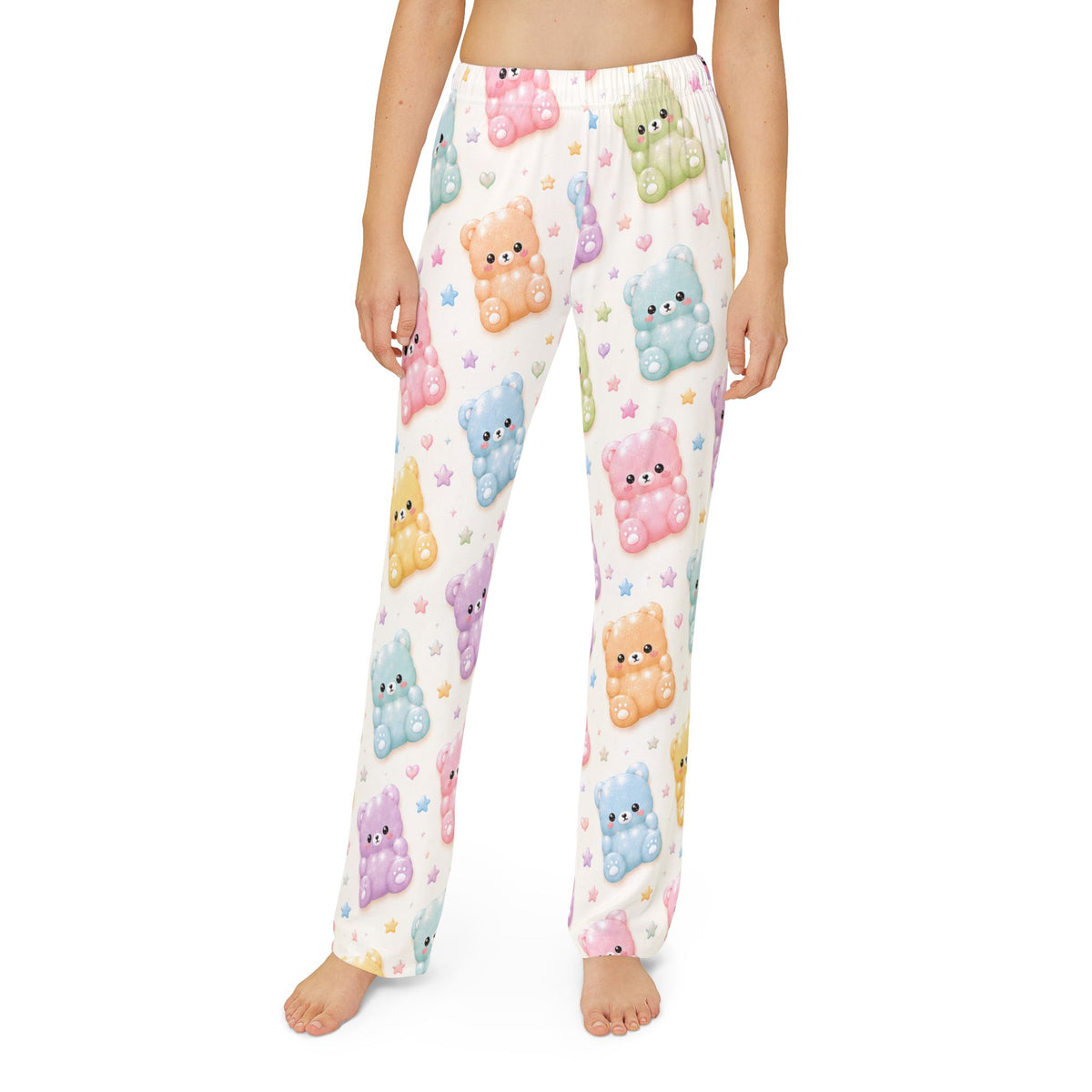 Kids Lounge Pants — Pastel Gummy Bear All-Over Print Pajama Pants for Toddlers & Kids