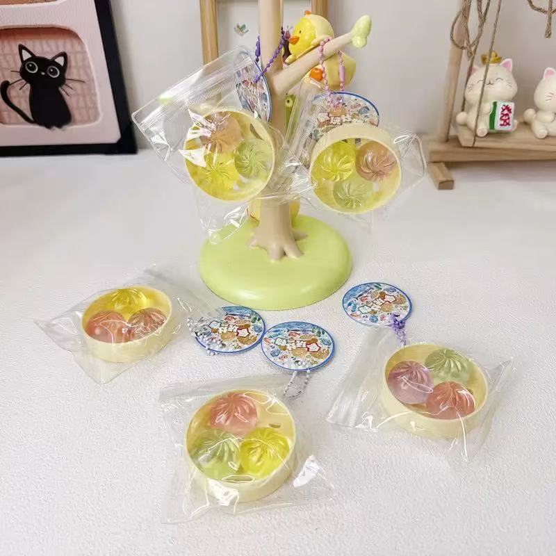 Mini Squishy Dumplings Backpack/Bag Charm