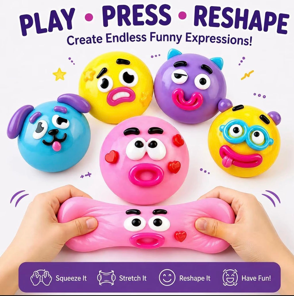 Squishy Faces Swap Stress Relief Toy