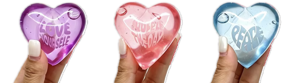 Heart Shaped Inspiration Stress Relief Squeeze Ball