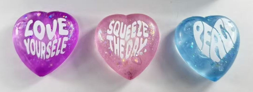 Heart Shaped Inspiration Stress Relief Squeeze Ball