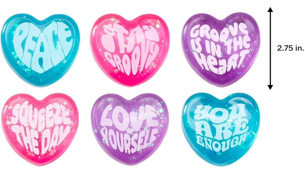 Heart Shaped Inspiration Stress Relief Squeeze Ball