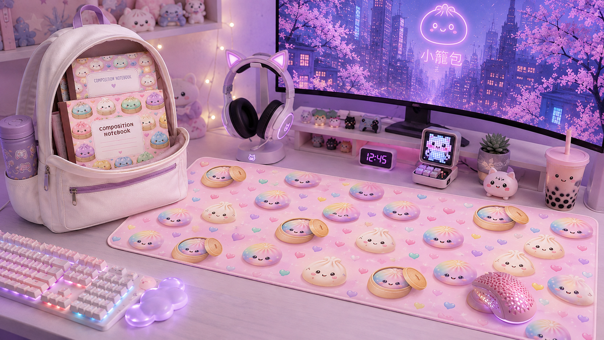 Squishy Rainbow Dumplings Gaming Mouse Pad
