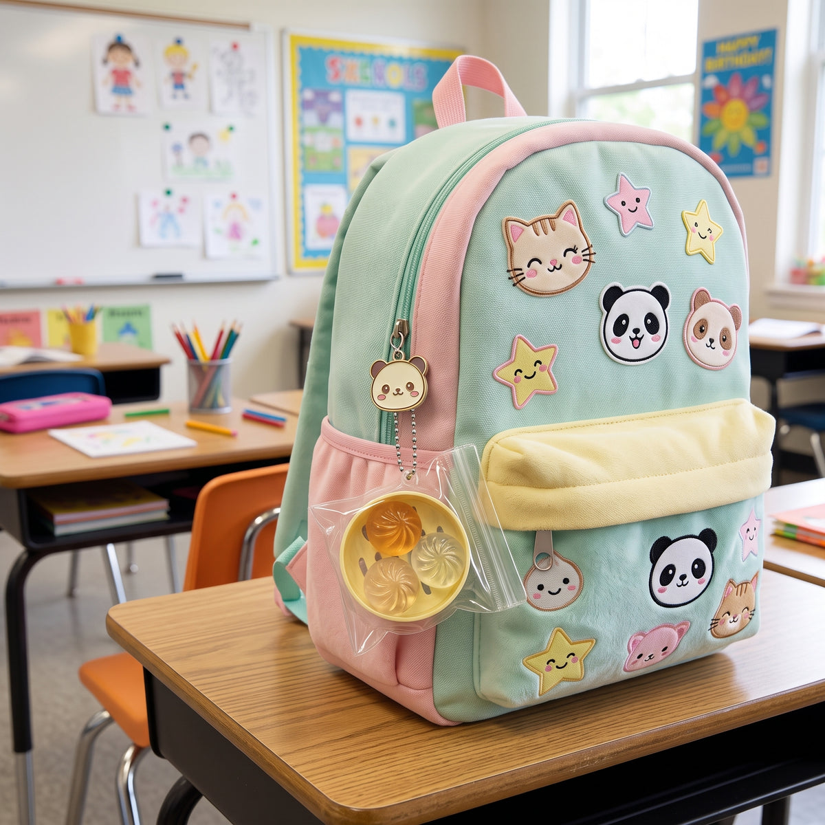 Mini Squishy Dumplings Backpack/Bag Charm